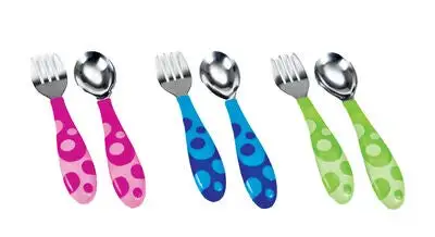 Munchkin Munchin Toddler Gaffel Og Skje 2-pack, Flerfarget 1 Munchkin Munchin Toddler Gaffel Og Skje 2-pack, Flerfarget