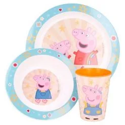 Peppa Gris Lunchsett Mikrovennlig, 3-pack