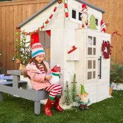 KidKraft Modern Outdoor Lekestue, Hvit -FRITIDSHJØRNET Butikk 10236 1761 3f
