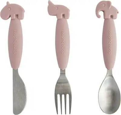 Done By Deer Bestikk YummyPlus, Rosa 1 Done By Deer Bestikk YummyPlus, Rosa