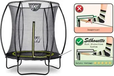 EXIT Silhouette Trampoline 183cm, Black 5 EXIT Silhouette Trampoline 183cm, Black - Bilde 5