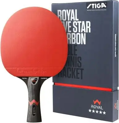 Stiga Bordtennisracket ROYAL 5-star CARBON 1 Stiga Bordtennisracket ROYAL 5-star CARBON