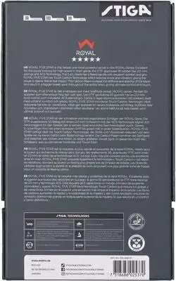 Stiga Bordtennisracket ROYAL 5-star CARBON 6 Stiga Bordtennisracket ROYAL 5-star CARBON - Bilde 6