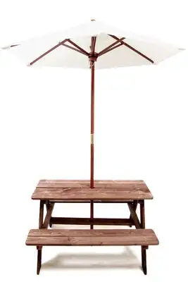Woodlii Piknikbord Med Parasoll 1 Woodlii Piknikbord Med Parasoll