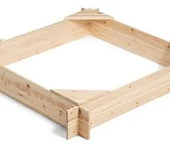 Woodlii Sandkasse 120x120 Cm, Natur