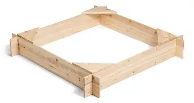 Woodlii Sandkasse 120x120 Cm, Natur 1 Woodlii Sandkasse 120x120 Cm, Natur