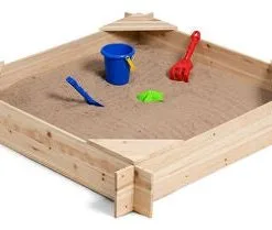 Woodlii Sandkasse 120x120 Cm, Natur 5 Woodlii Sandkasse 120x120 Cm, Natur -FRITIDSHJØRNET Butikk 20115 2131 3b