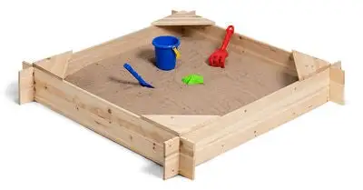 Woodlii Sandkasse 120x120 Cm, Natur 3 Woodlii Sandkasse 120x120 Cm, Natur - Bilde 3