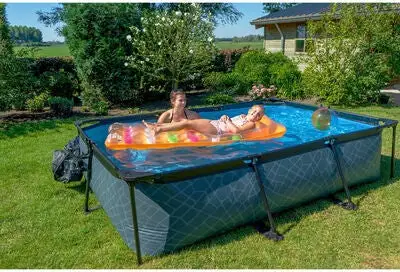 EXIT Svømmebasseng Filterpumpe 300x200x65 Cm, Grått 4 EXIT Svømmebasseng Filterpumpe 300x200x65 Cm, Grått - Bilde 4