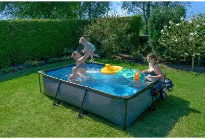 EXIT Svømmebasseng Filterpumpe 300x200x65 Cm, Grått 5 EXIT Svømmebasseng Filterpumpe 300x200x65 Cm, Grått - Bilde 5