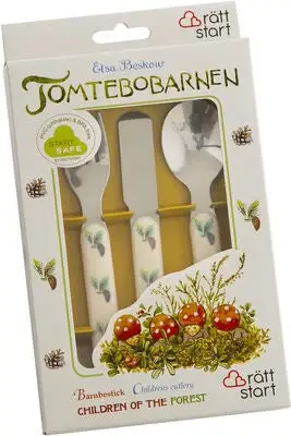 Elsa Beskow Nissebarnene Barnbestikk 2 Elsa Beskow Nissebarnene Barnbestikk - Bilde 2