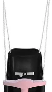 Hörby Bruk High Babyhuske, Svart/Lyserosa