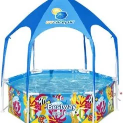 Bestway Steel Pro Barnebasseng Splash-in-Shade Play