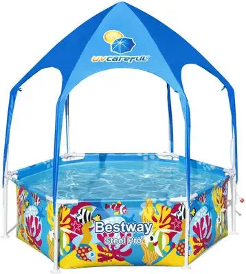 Bestway Steel Pro Barnebasseng Splash-in-Shade Play