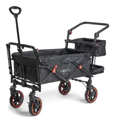 North 13.5 Transporter Vogn, Black/Grey 4 North 13.5 Transporter Vogn, Black/Grey - Bilde 4