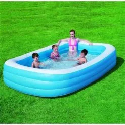 Bestway Deluxe Barnebasseng 305 X 183 -FRITIDSHJØRNET Butikk Bestway Familjepool Deluxe 4b