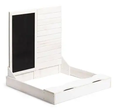 Woodlii Sandkasse Med Krittavle, Hvit 1 Woodlii Sandkasse Med Krittavle, Hvit