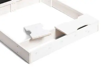 Woodlii Sandkasse Med Krittavle, Hvit 4 Woodlii Sandkasse Med Krittavle, Hvit - Bilde 4