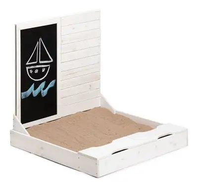 Woodlii Sandkasse Med Krittavle, Hvit 6 Woodlii Sandkasse Med Krittavle, Hvit - Bilde 6