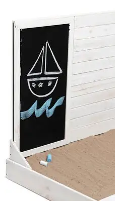 Woodlii Sandkasse Med Krittavle, Hvit 7 Woodlii Sandkasse Med Krittavle, Hvit - Bilde 7