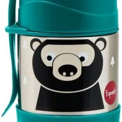 3 Sprouts Mattermos Med Skje/Gaffel, Bjørn