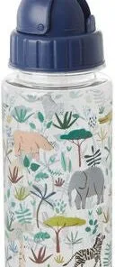 Rice Vannflaske Jungle Animals, Green