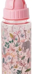 Rice Vannflaske Jungle Animals, Pink