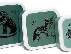 Petit Monkey Petite Monkey Salie Matboks, 3-pack, Grønn