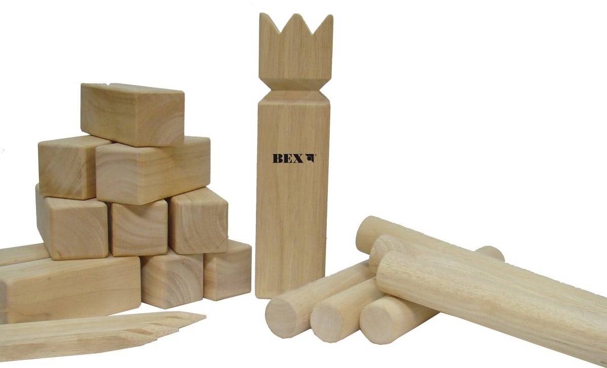 FRITIDSHJØRNET Butikk -FRITIDSHJØRNET Butikk bex kubb original blanco koning 2